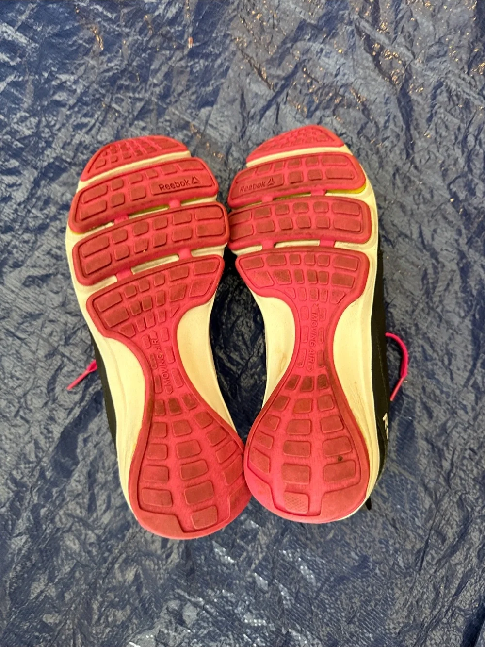Reebok Black and Hot Pink Running Shoes